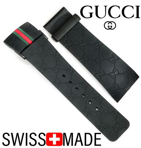 gucci watch rubber band|Gucci leather watch band replacement.